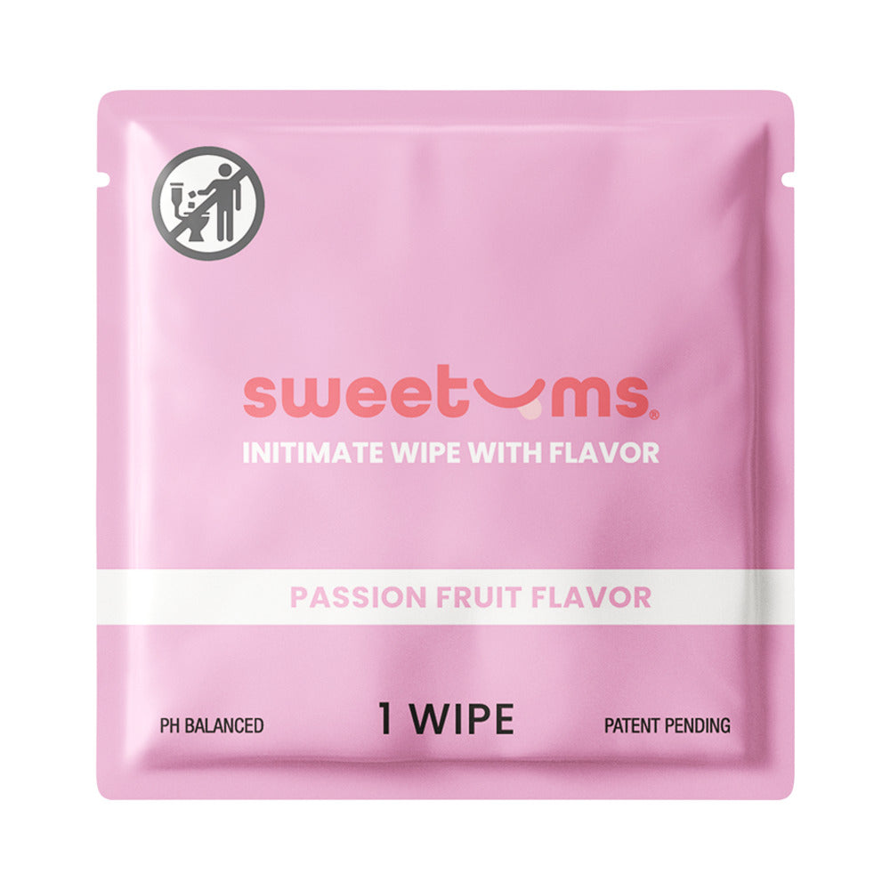 Sweetums Intimate Wipes Passion Fruit Flavor 10-Pack