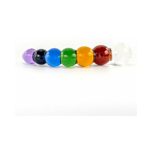 Crystal Delights Rainbow Bubble Dildo with Dichroic Bulb - product photo