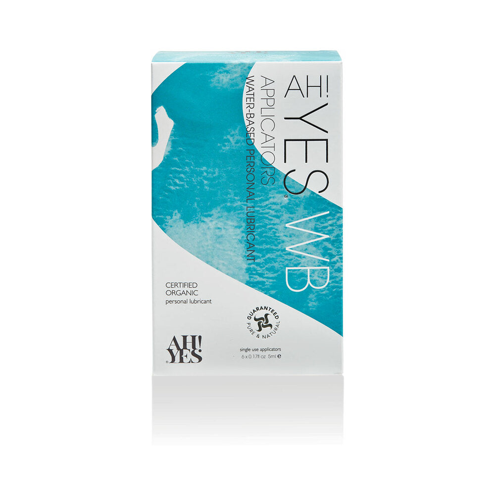 AH! YES WB Water-Based Personal Lubricant Applicators 6-Pack 0.17 oz.