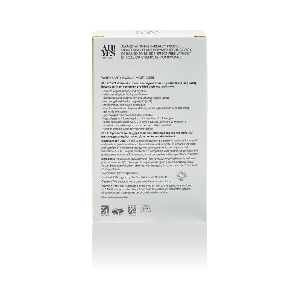 AH! YES VM Vaginal Moisturizing Gel Applicator 6-Pack 0.17 oz.