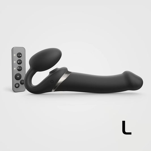 Strap-On-Me Multi Orgasm Bendable Strapless Strap-On Black Large