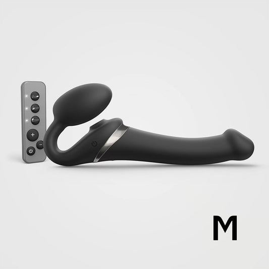 Strap-On-Me Multi Orgasm Bendable Strapless Strap-On Black Medium - product photo