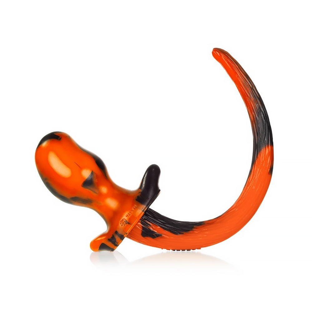 Oxballs Beagle Puppy Tail Buttplug Acid Yellow Swirl Medium