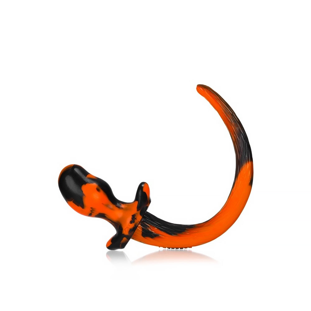 Oxballs Beagle Puppy Tail Buttplug Acid Yellow Swirl Medium