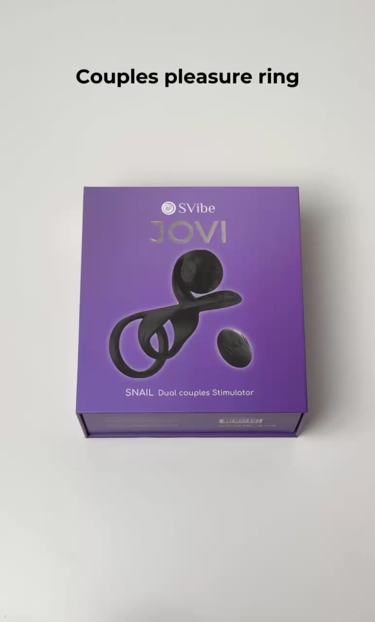 SVibe Snail Jovi Couples Ring Black
