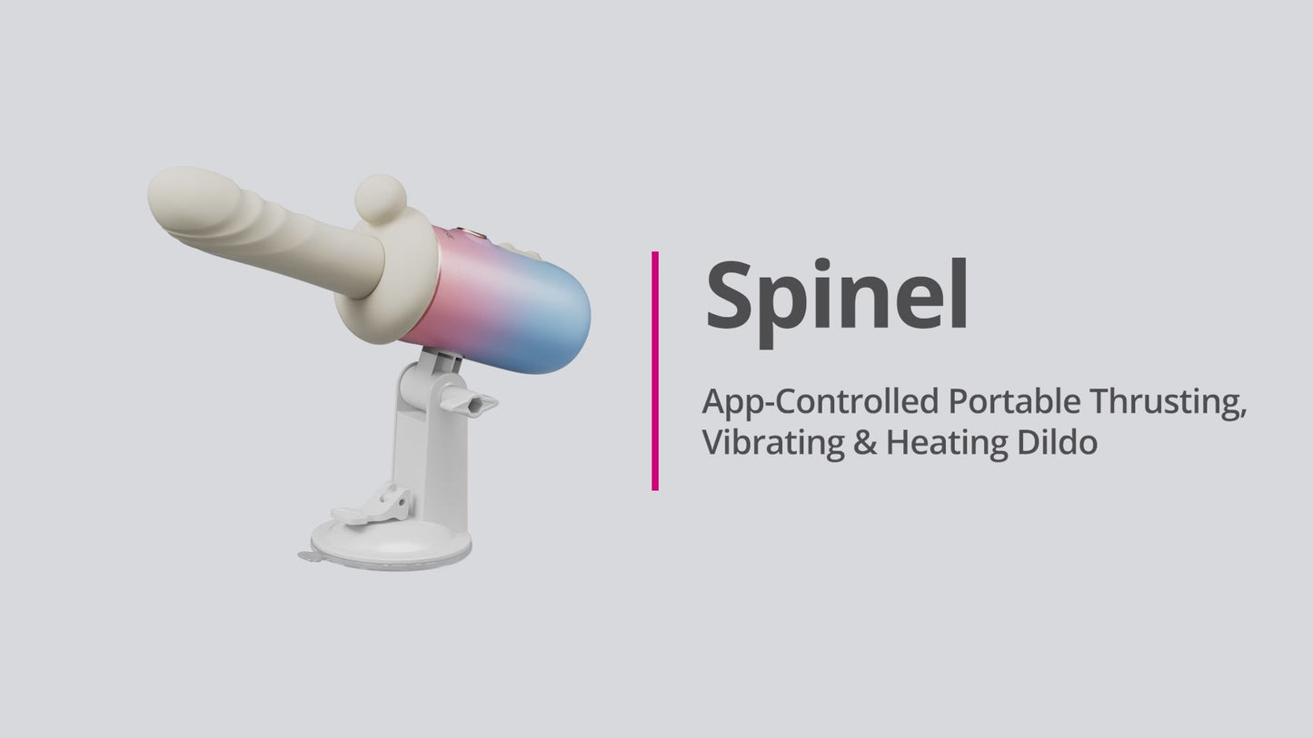 Lovense Spinel App-Controlled Portable Thrusting, Vibrating & Heating Dildo