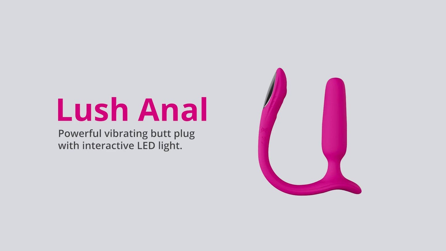 Lovense Lush Anal App-Controlled Compact Powerful Butt Plug