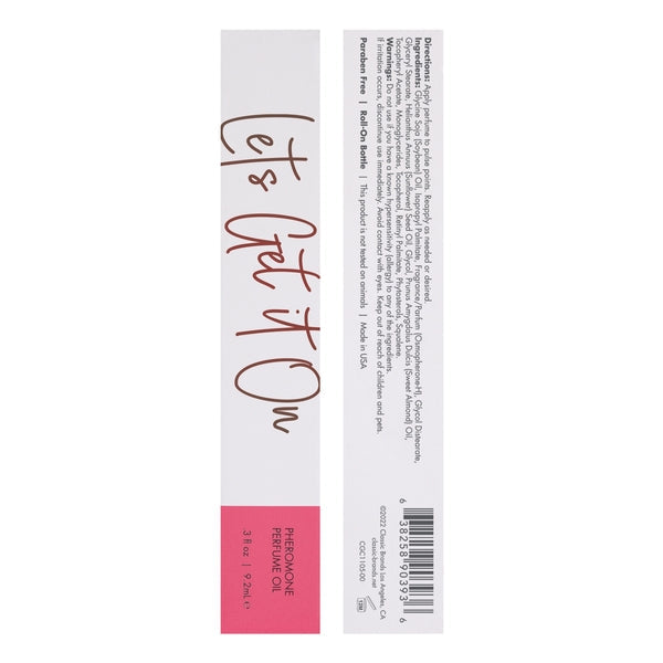 LET'S GET IT ON PERFUME OIL WITH PHEROMONES - FRUITY - FLORAL 0.3OZ | 9.2ML