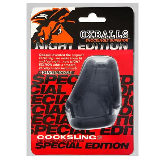 Oxballs COCKSLING-2, sling - PLUS+SILICONE special edition - NIGHT - product photo 2