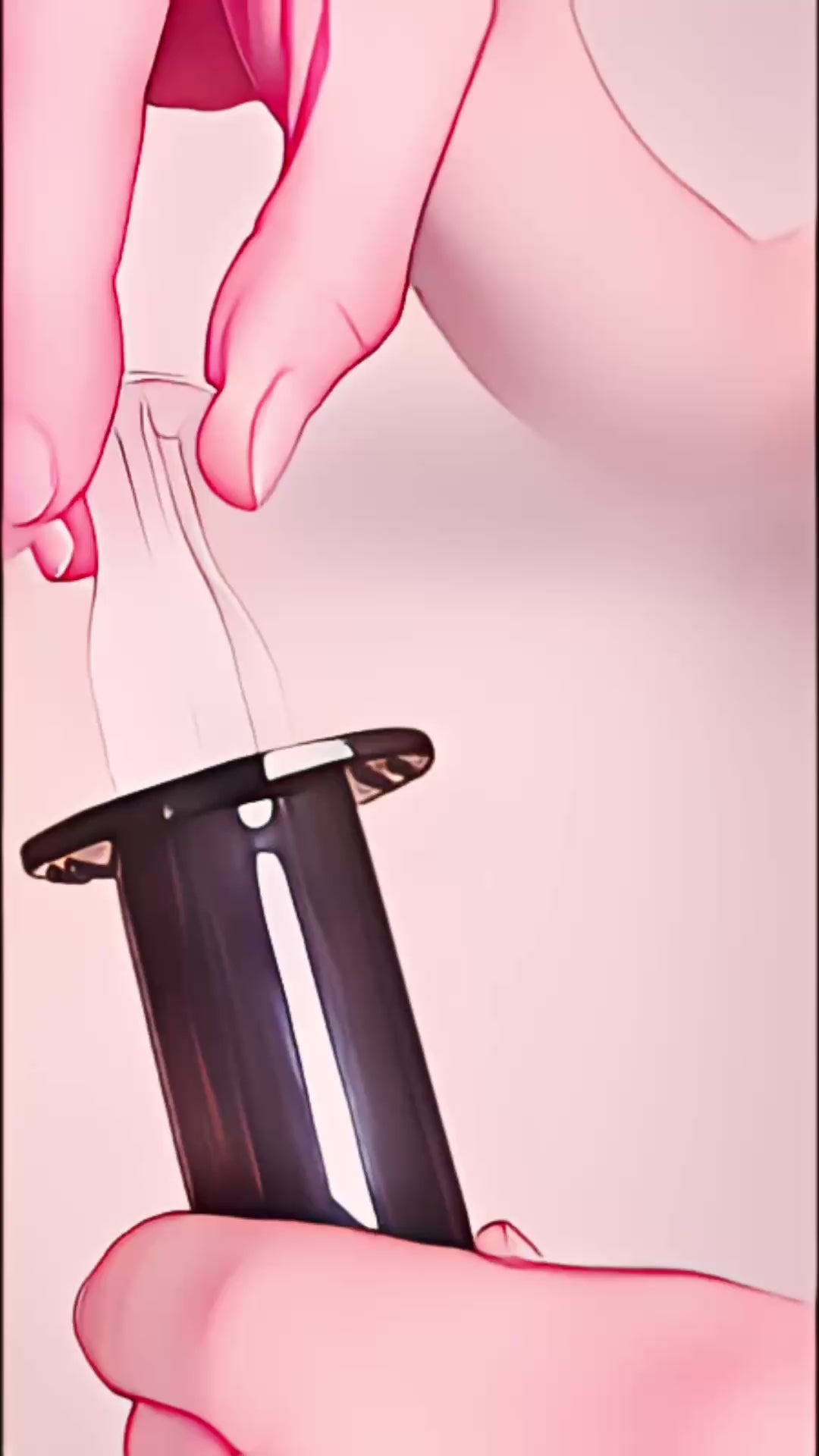Strap-On-Me Squirting Cum Realistic Dildo Large Black