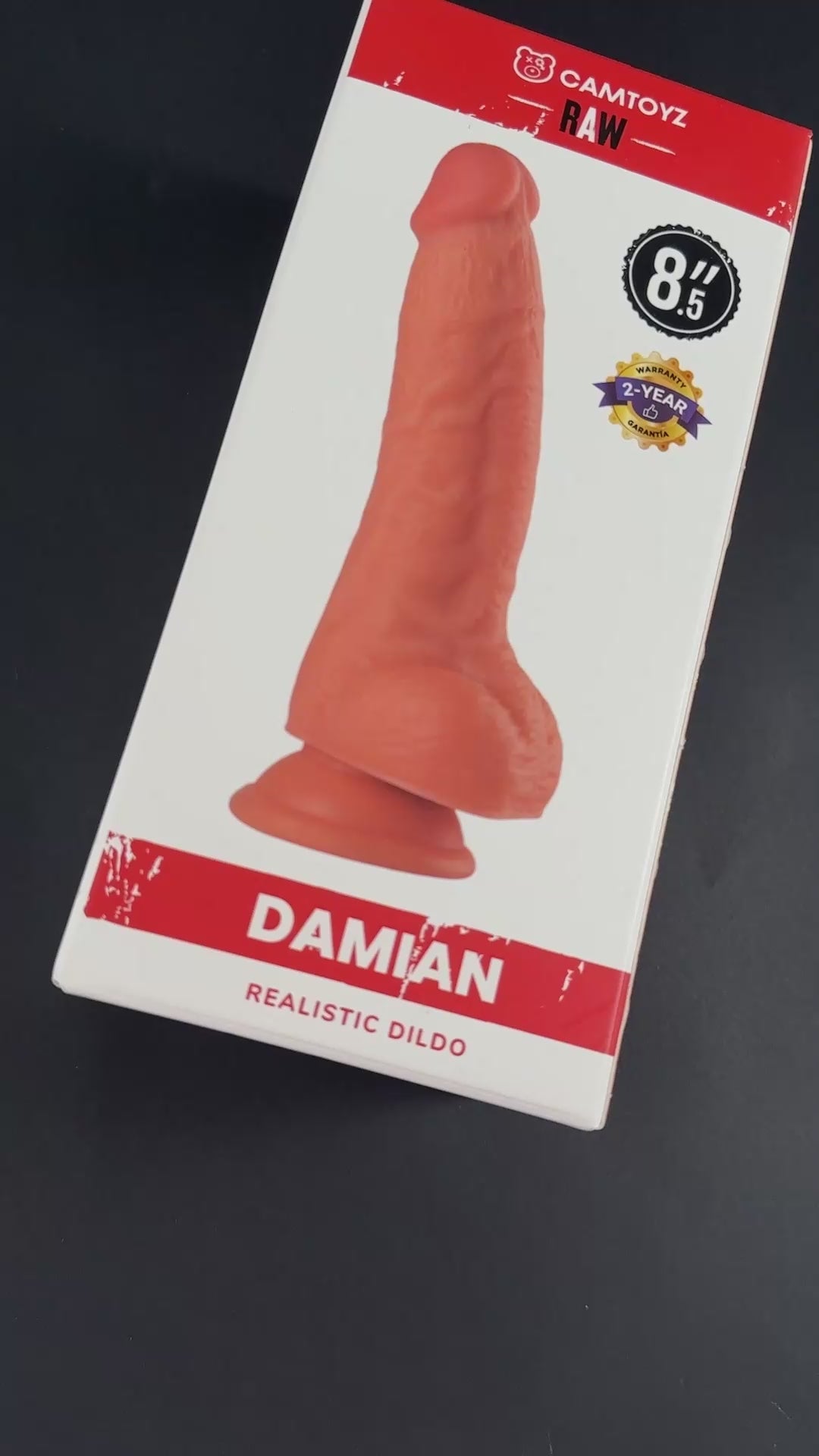 Camtoyz Raw Damian Realistic 8.5 in. Dildo