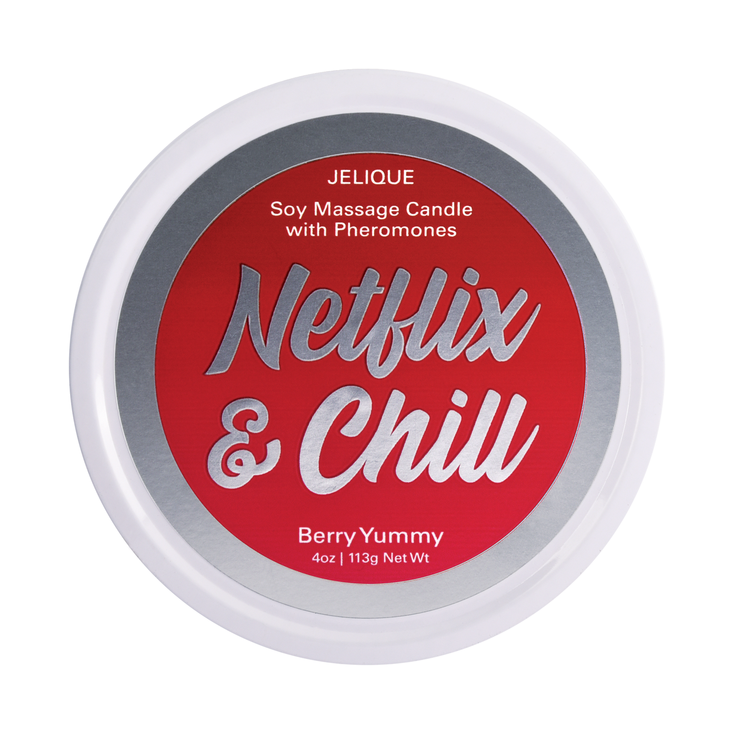 MOOD CANDLES NETFLIX & CHILL - PHEROMONE MASSAGE CANDLE BERRY YUMMY 4OZ | 113G